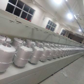 Máquina automática de torção e enrolamento de fio
